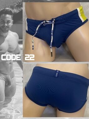 Code 22 Wonderjock Swimsuit 32-38" waist Gently worn Nylon/spandex No size